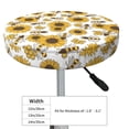 thumbnail image 4 of Naloa Sunflowers and Bees Round Bar Stool Cushion Cover 12-14 inch, Fits Kitchen, Office, Restaurant Chairs - 14 inch, 4 of 7