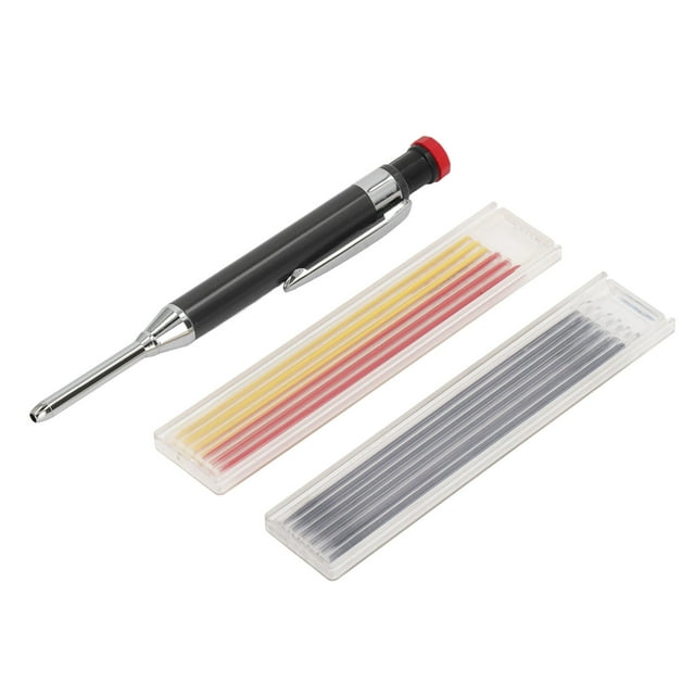 Ensemble de Crayons de Charpentier, Kit de Crayons Mécaniques pour Charpentier, Outil de Menuiserie Fabriqué avec Soin
