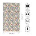 thumbnail image 2 of KLL Paisley Floral 5 Ultra Absorbent & Soft Hand Towels for Bath, Hand, Face, Gym and Spa-27.5x16in, 2 of 7