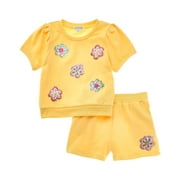 Flapdoodles girls Puff Sleeve Short Set, 4