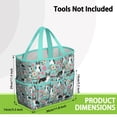 thumbnail image 3 of Garden Tool Bag,Corgi Dog and Flowers Garden Tool Organizer,Garden Gifts,Waterproof Multi-Pocket Garden Tool Storage 11.8x5.5x11.4 Inch(Tools NOT Included), 3 of 6