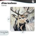 thumbnail image 4 of Stupell Industries Traditional Neutral Bull Elk Portrait Canvas Art, 17 x 17, by Tina LeCour, 4 of 8