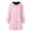 Pink, variant on Lilgiuy Women's Trench Coat Mid-Length Beltless Jacket With Pocket Clearance Sales Winter Dresses for 2022