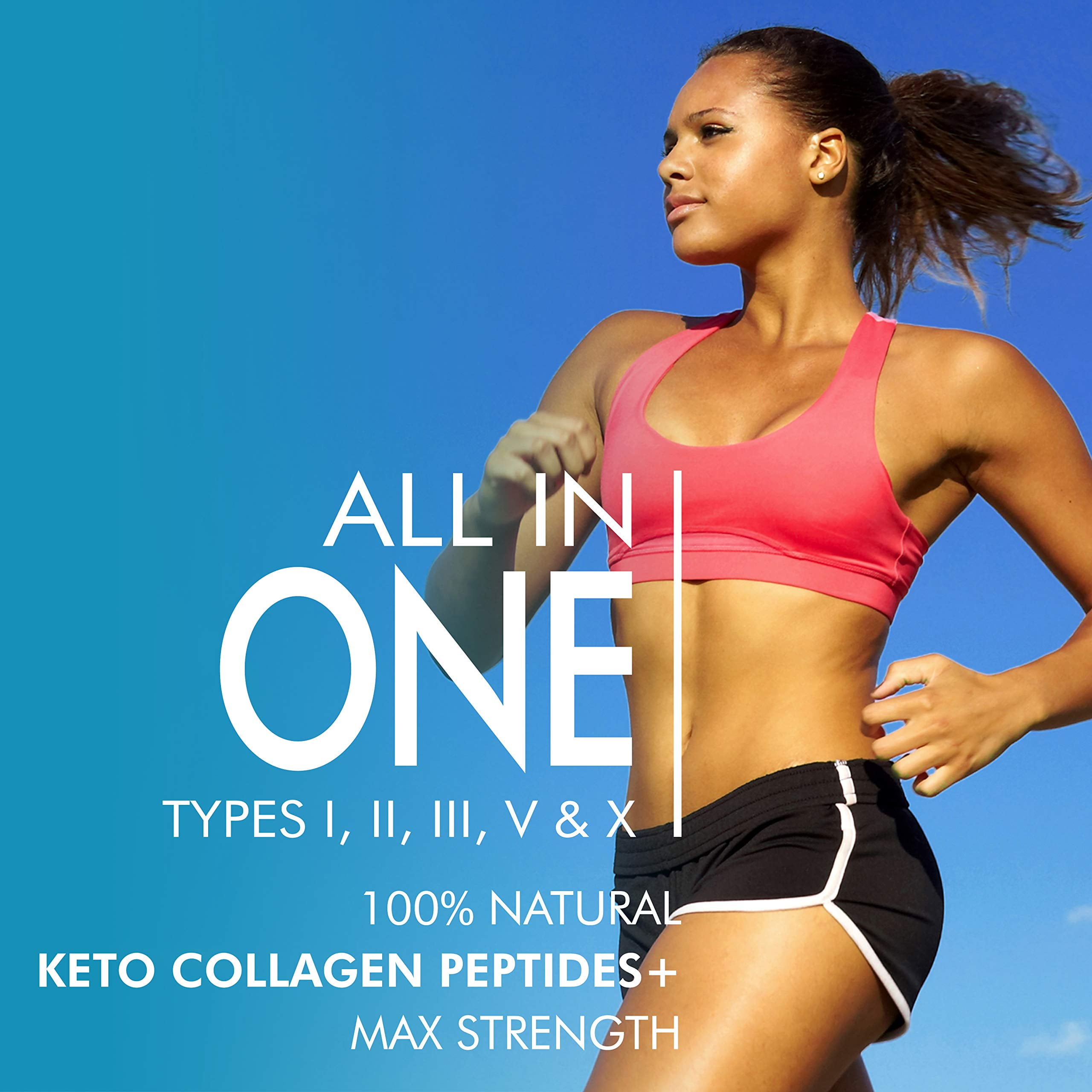 Multi Collagen Complex - Types I, II, III, V, X - Hydrolyzed Collagen Supplement for Hair, Nails & Joint Health - All Natural, Supports Skin & Bone Wellness