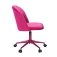 thumbnail image 3 of Linon Adalynn Chaise de Bureau Roulante en Rose Vif, 3 of 19