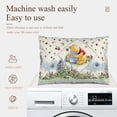 thumbnail image 4 of Winnie The Pooh Cartoon Pillow Covers Classic Print Polyester Sofa Cushion Covers Home Decor Living Room Cushion Covers for Bed Sofa Car 20" X 14", 4 of 6