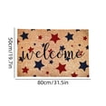 thumbnail image 3 of SLYNSHome 4th of July Welcome Door Mat 20x31 inch Independence Day Doormat Indoor Outdoor Entrance Floor Mat Non Slip Patriotic Memorial Day Home Decor, 3 of 7