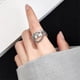 thumbnail image 4 of Anillo De Cadena Retro De Saturno, Anillo De Dedo Ajustable Con Apertura De Personalidad, Anillos De Planeta Para Amante Vogacara AP005761-00, 4 of 6