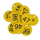 thumbnail image 3 of 100x etiqueta numerada portátil etiquetas de identificación de equipaje etiqueta de número para llaves de dormitorio de supermercado casi palabra amarilla+negra DYNWAVEMX Etiqueta de número, 3 of 5