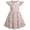 AB32 Pink, variant on Bainana Dresses For Girls Toddler Floral Print Ruffled Sleeve Crew Neck Dress Breathable Soft Little Girls Summer Holiday School Casual Loose Fit Dress Pink Size 3-4 Years