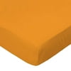 SheetWorld Fitted 100% Cotton Percale Play Yard Sheet Fits BabyBjorn Travel Crib Light 24 x 42, Solid Orange Woven