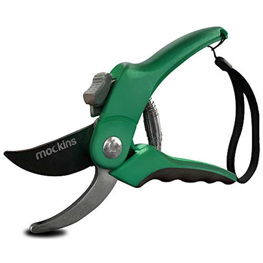 Mockins Professional Garden Bypass Pruning Shears Steel Blades 8 mm Cutting Capacity Green