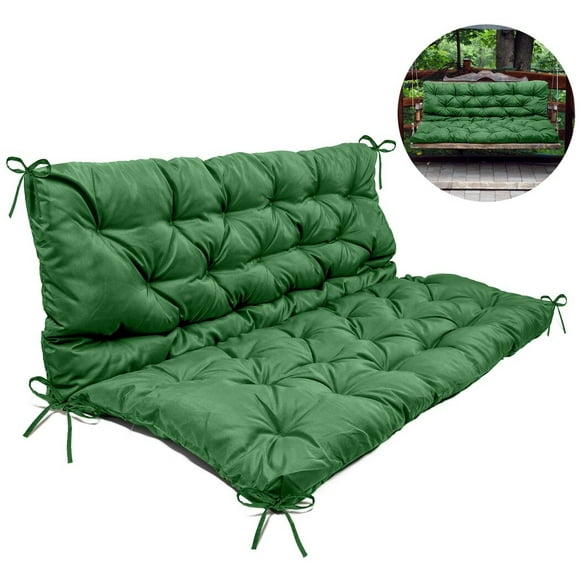 Swing Replacement Cushion, Swing Cushions For Outdoor Furniture, Swing 2-3 Seats Replacement Cushions For Garden Terrace, 59.1 x 19.7 x 19.7 Inches Bench Cushion With Backrest And Tie