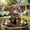 B, variant on Cififendec Memorial Day Rooster Yard Stake, 7.87", Distressed Star Striped Cock Lawn Metal Ornament for Front Home Lawn & Shrub Edge Outdoor Holiday Decor