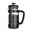 Black, variant on Easyworkz French Press 12 oz Coffee Tea Maker Cafetiere with Borosilicate Glass, Soft Grip Handle,Black
