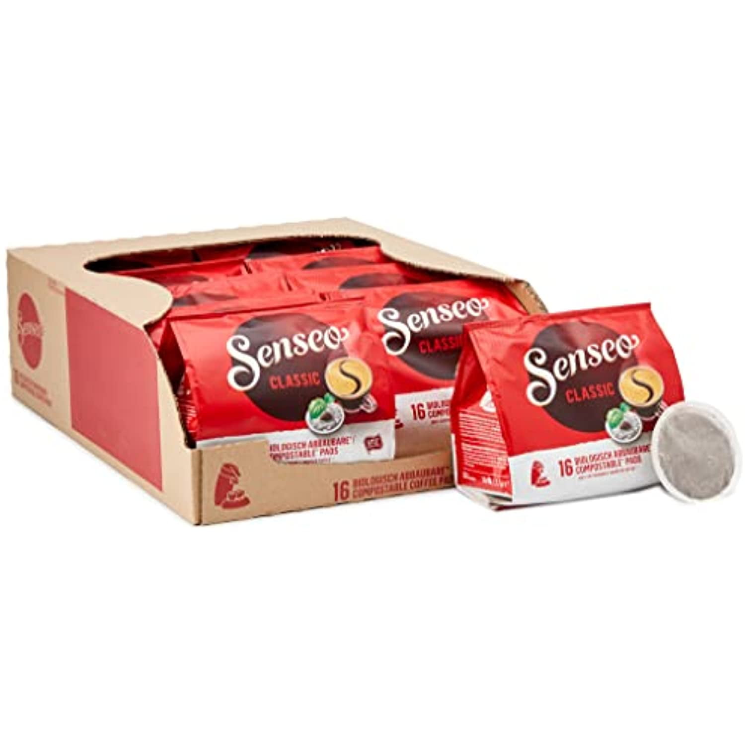 Café dosettes compatibles Senseo espresso classico Leader Price 250g sur