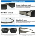 thumbnail image 5 of TINHAO Fit Over Polarized Sunglasses Over Glasses, Wrap Around Sunglasses Over Prescription Glasses, 5 of 7