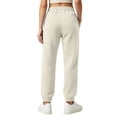 thumbnail image 4 of Womens High Waisted Baggy Sweatpants Fleece Lined Sweatpants Fall Winter Athletic Joggers Lounge Trousers Cinch Bottom Sweatpants, 4 of 5