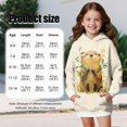 thumbnail image 7 of Psesaysky Girls Sweatshirt Cute Otter Floral Printed Hoodie Dress Long Sleeve Pullover Fall Fashion Hooded Top for Teen Girls with Pockets for 9-10 Years, 7 of 7