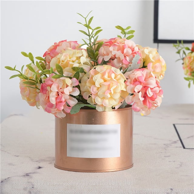 Simulation Plant Potted European Style Silk Flower Floral Tabletop Decoration Wedding Small Ornaments