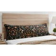 thumbnail image 4 of Sweet Jojo Designs Boho Floral Wildflower Orange Black Blue Body Pillow Cover Case 54x20 (Pillow Not Included), 4 of 8