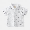 thumbnail image 2 of HCNTES Boys Short Sleeve Button Down Shirt Summer Solid Kids Boy Dress Shirts(White,2-3 Years), 2 of 4