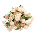 thumbnail image 1 of Elegante ramo de hortensias artificiales para interiores y exteriores, hogar y cocina. Champán, 1 of 9