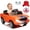 Orange, variant on Joyracer 4WD 24 Volt Ride on Toys, Power Truck Wheels with 2 Seaters, Holiday Gift with Remote, LED Light, Bluetooth, Pink
