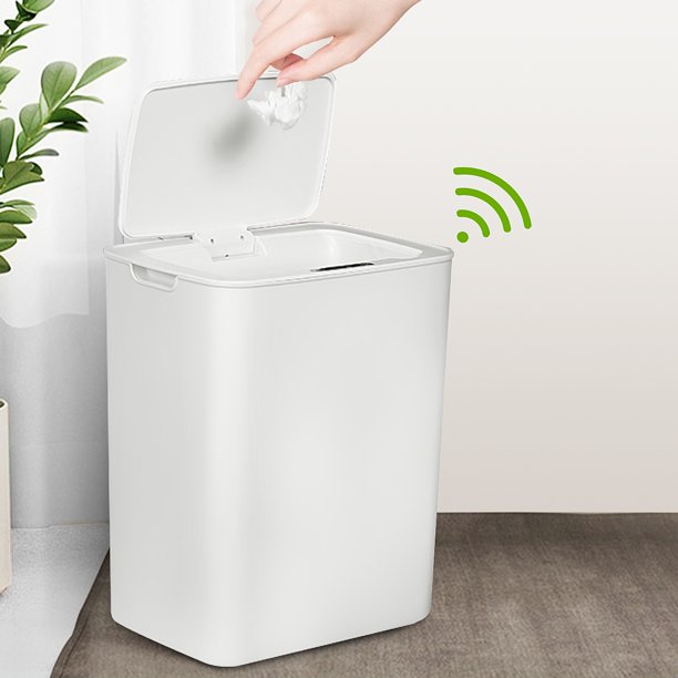 15L Gal Motion Sensor Trash Can, Mini Garbage Bin for Kitchen Bedroom