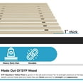 thumbnail image 3 of Continental Sleep, 1-Inch Extra Heavy Duty Horizontal Wooden Bunkie Board/ Bed Slats, Enhance Mattress Support, Queen, Beige, 3 of 6