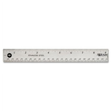 Westcott-2PK Clear Flexible Acrylic Ruler, Standard/Metric, 18