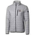 thumbnail image 2 of Cutter & Buck Gray Southern Illinois Salukis Primary Team Logo Rainier PrimaLoft Eco Insulated Full-Zip Puffer Jacket, 2 of 3
