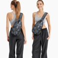 thumbnail image 6 of Crossbody Sling Backpack for Women Men Ammonite Shells Fossils Shoulder Sling Crossbody Casual Chest Bag for Travel Sports Running Hiking, 6 of 6
