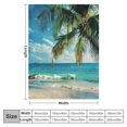 thumbnail image 4 of Wuche  Luxury Bed Blanket, Bedroom, Living Room, Soft Bag Blanket, Sofa, Beach Coconut Tree Scenery, Seasonal Lightweight Warm Blanket, Double Bed Size,various sizes White, 4 of 6