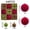 C, variant on 44Pcs Velvet Ornaments for Christmas Tree Flocked Christmas Ornaments Shatterproof Hanging Ball Set for Xmas Winter Holiday Decorations
