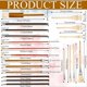 thumbnail image 3 of 20pcs Pottery Glaze Brushes Set, Ceramic Brushes with Long Handle, 3 of 5