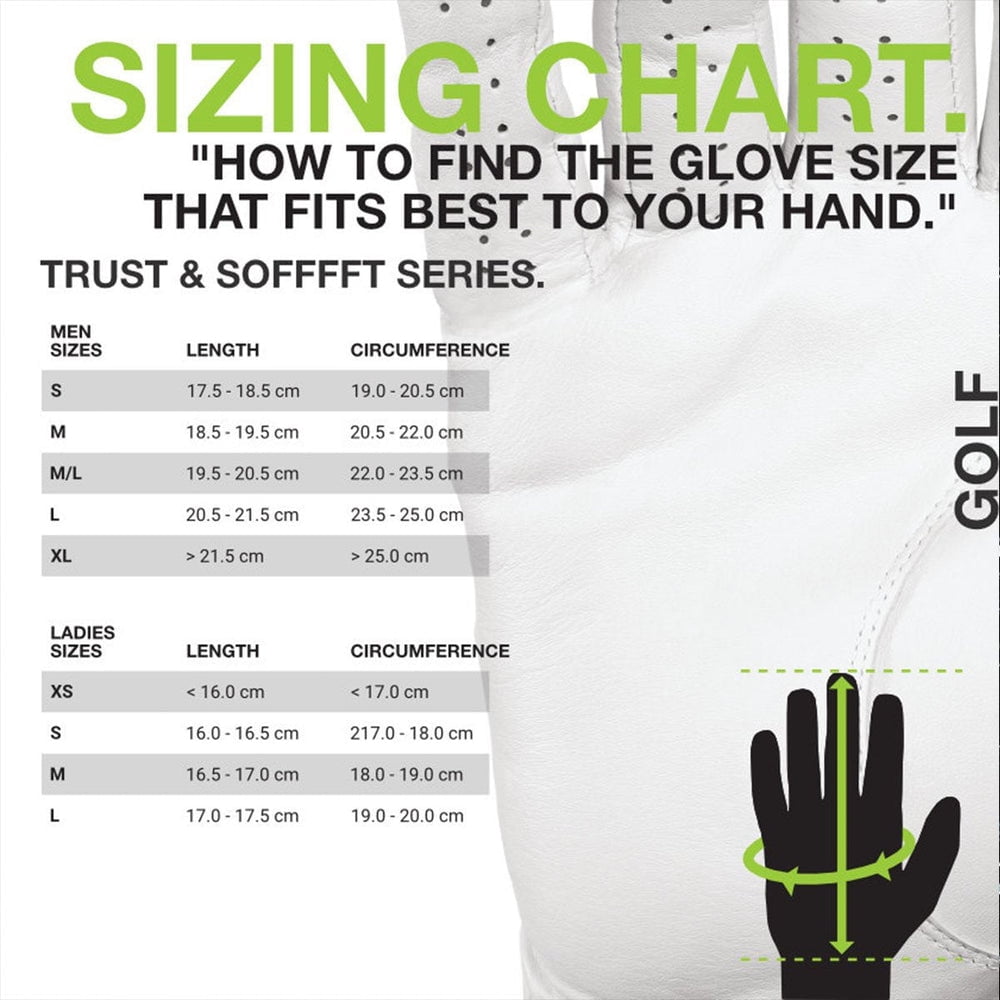 HIRZL Men's Golf Gloves - Trust Control 2.0, Leather, Ultimate Grip, Pack of 5