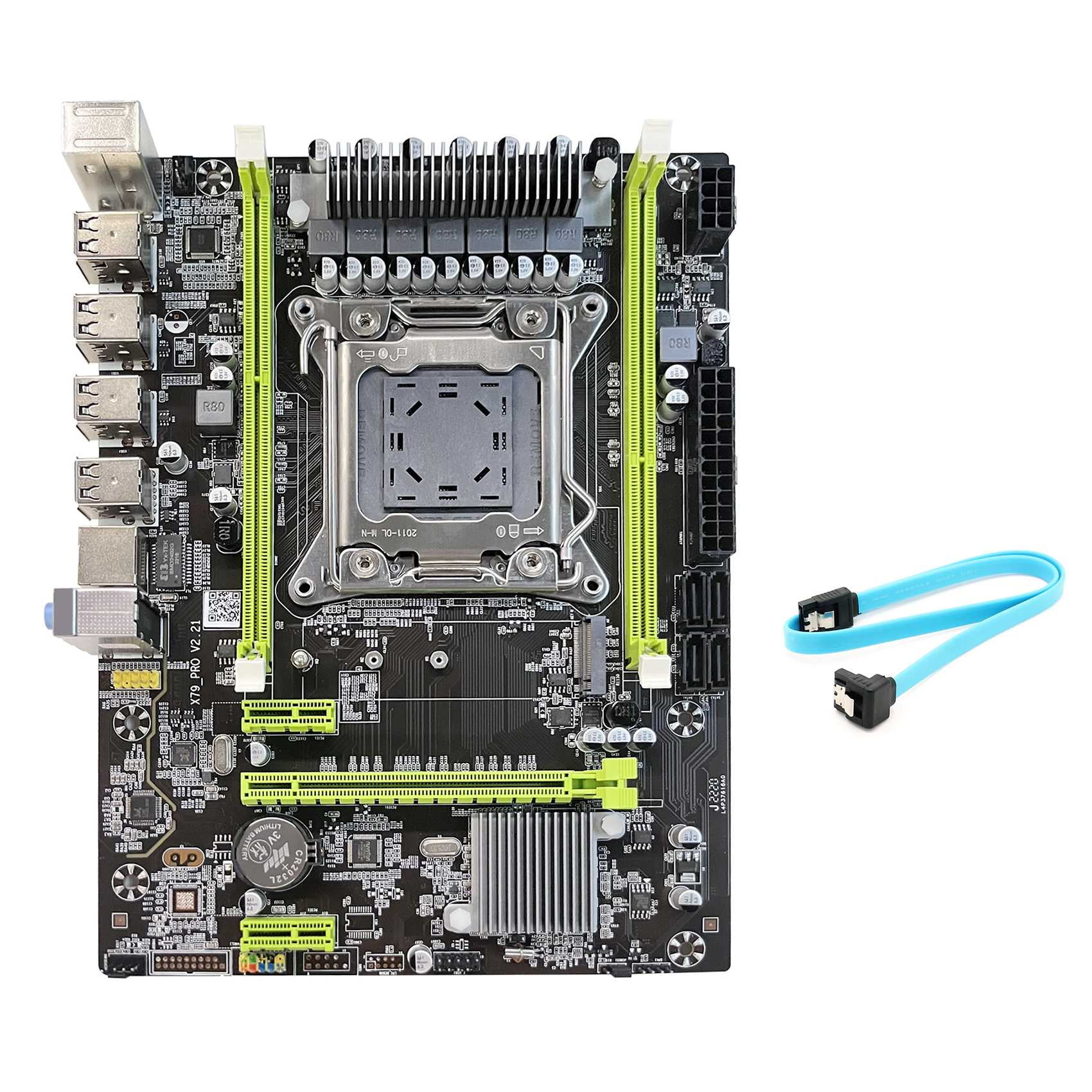 Iegefirm X79 Motherboard Upgrade X79 Pro+SATA Cable M.2 NVME LGA2011