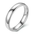 thumbnail image 1 of Qarigey 10 piezas hombres mujeres anillo de acero inoxidable cerrado parejas anillos mano decoración amantes joyería Simple para citas Ropa, zapatos y accesorios Miscelánea Blanco Tamaño 10 Qarigey AP014528-04, 1 of 6