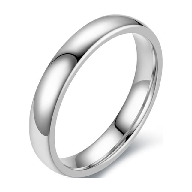Qarigey 10 piezas hombres mujeres anillo de acero inoxidable cerrado parejas anillos mano decoración amantes joyería Simple para citas Ropa, zapatos y accesorios Miscelánea Blanco Tamaño 10 Qarigey AP014528-04