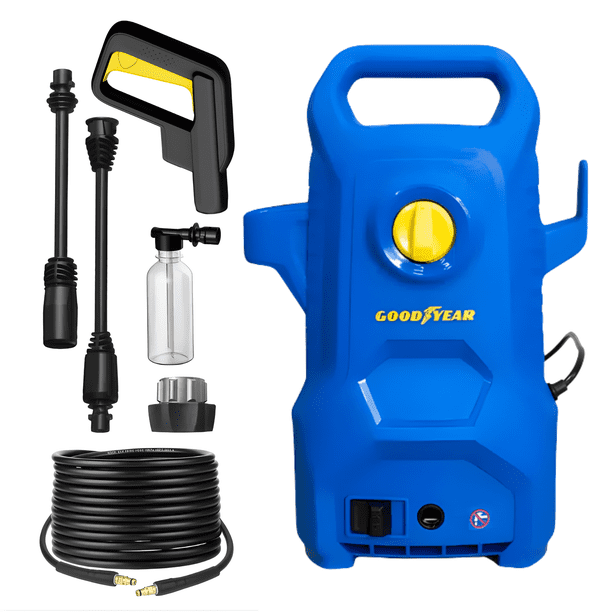 Goodyear Hidrolavadora Alta Presión 1450 PSI 1400W Eléctrica Con Manguera 5m Para Auto Patio Jardín