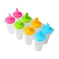 thumbnail image 1 of 8 Pcs Machine à Popsicle Réutilisable - Bac à Glaçons en Plastique avec Bâtons, 1 of 6