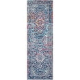thumbnail image 2 of nuLOOM RZBD38A Vintage Petiole Runner Rug, 2`8" x 12`, Blue, 2 of 4