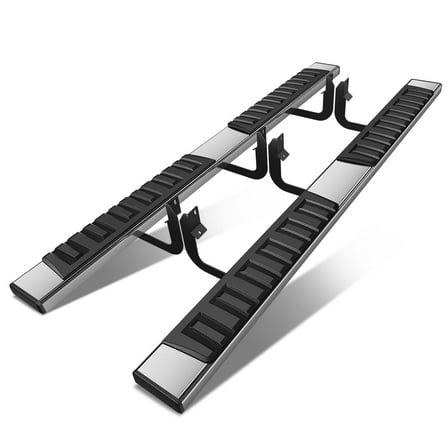 DNA Motoring For 04-24 Titan 16-24 Titan XD Crew Cab 6.6" Running Boards Side Step Nerf Bar