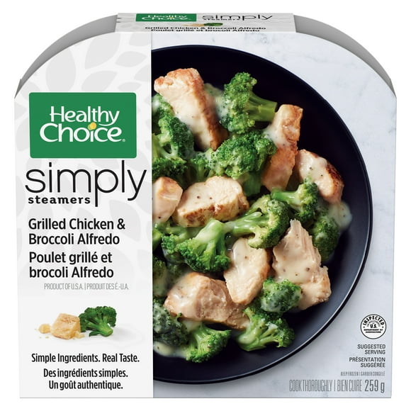 Healthy Choice Simply Chicken Broccoli Alfredo Frozen Entree, 259 g