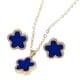 thumbnail image 2 of Collar de flores Pendientes Charm Moda Accesorios de disfraces Conjunto de joyas Pendientes Azul oscuro Yuyangstore Collar colgante, 2 of 8