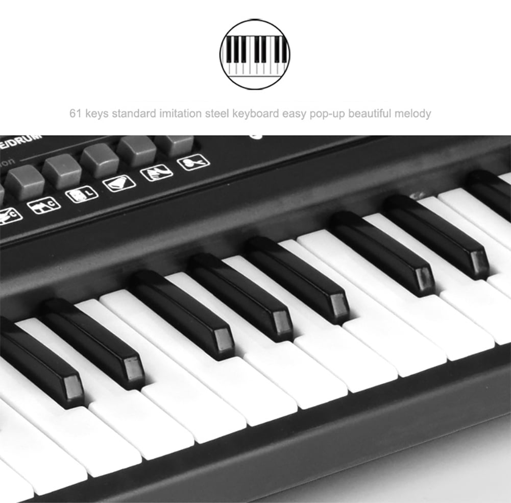 Costyle 61 Keys Music Electronic Keyboard Kid Electric Piano Organ W/Mic & Adapter