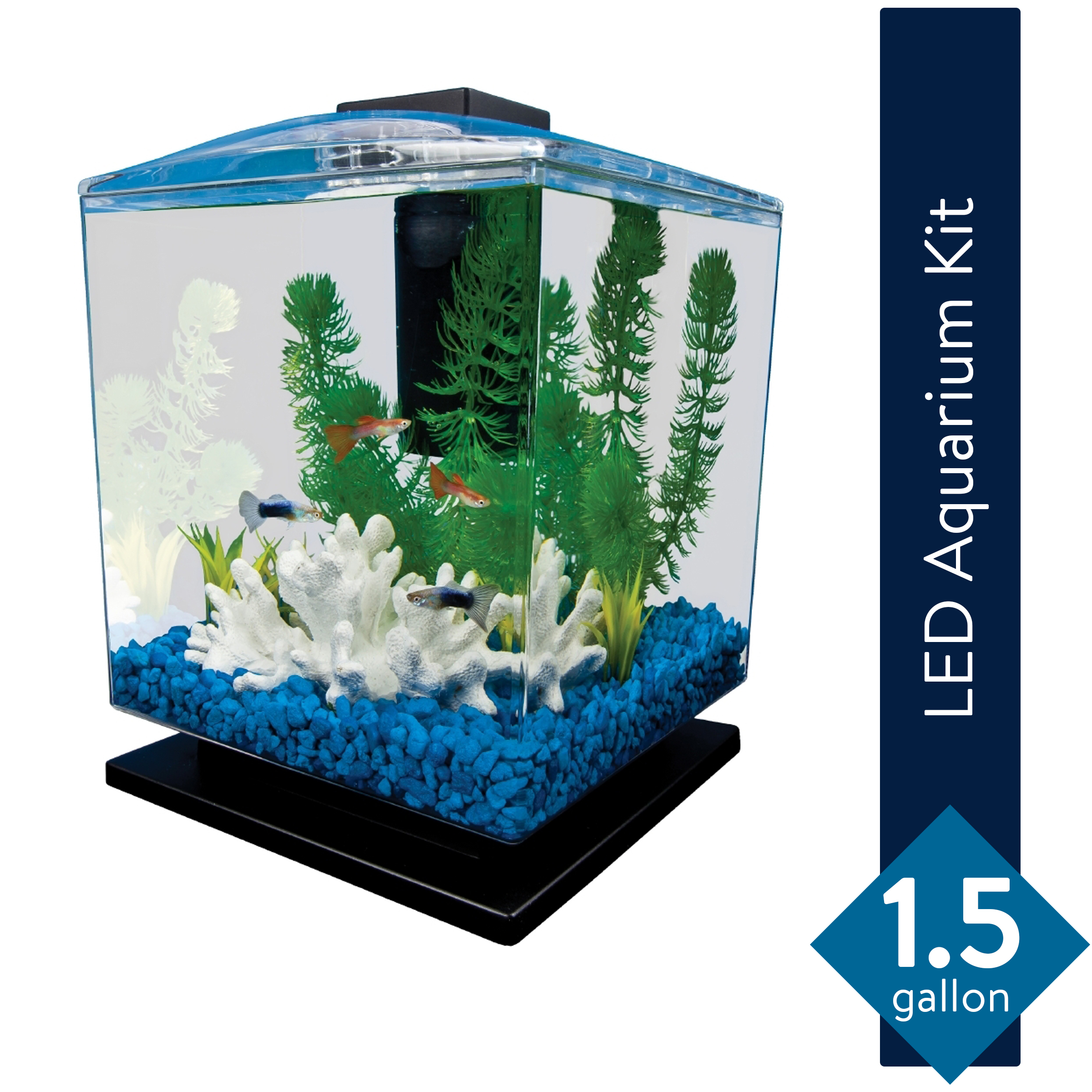 Tetra 1.5-Gallon Plastic Cube Aquarium Starter Kit, Plastic - image 5 of 7