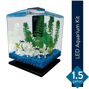 Tetra 1.5-Gallon Plastic Cube Aquarium Starter Kit, Plastic