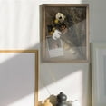 Shadow Box Frame 8x8 Display Case with Linen Back, Real Glass Window ...
